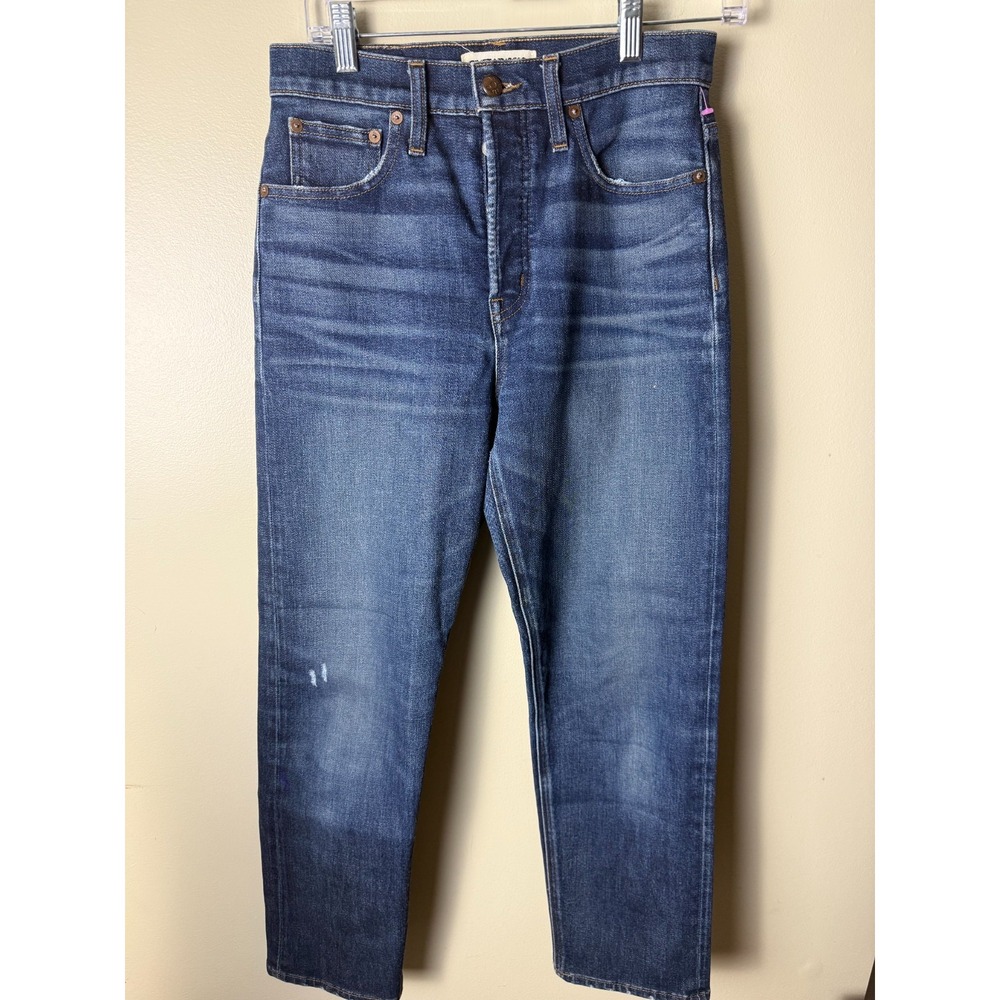 Rivet & Thread Jeans Womens 26 Blue Medium Straight High-Rise Whisker USA Made